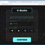 Fortnite V-Bucks Generator scam appearance version 2