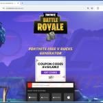 Fortnite V-Bucks Generator scam appearance version 3