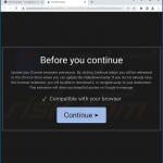 Deceptive page promoting browser hijackers that target Microsoft Edge (sample 1)