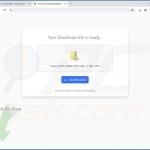 Website used to promote EasySearch browser hijacker 2