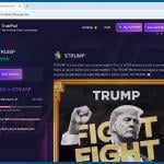 $TRUMP Airdrop Scam website (trustpad-306.pages[.]dev)