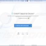Website used to promote ChatGPT Search for Chrome™ browser hijacker 2