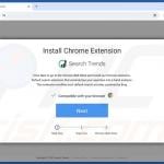 Website used to promote Search Trends browser hijacker 2
