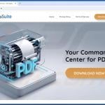 Website used to promote PDF Editor By AppSuite browser hijacker