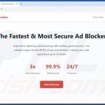 Website promoting Ad Blocker adware 1