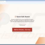 Website used to promote Quick Safe Search browser hijacker 2