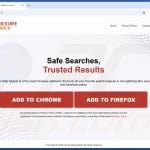 Website used to promote Quick Safe Search browser hijacker 1