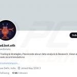 Twitter account used by scammers to promote Clawdbot ($CLAWD) scams 1