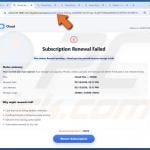 Your Cloud Is Disabled Email Scam web example 2