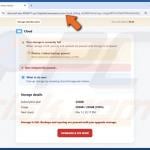 Your Cloud Is Disabled Email Scam web example 3