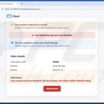 Cloud - Photos Not Syncing Email Scam deceptive page 1