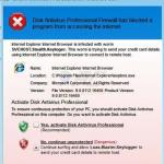 Disk Antivirus Professional fake security warning pop-up