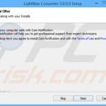 com notification adware installer