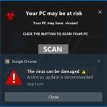 Browser notification spam delivered by a dubious site (example 2)