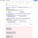 kikblaster ads appearing in google Internet search results