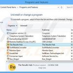 the results hub adware uninstall via Control Panel