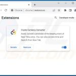 Malicious Google Chrome extension causing unwanted redirects to bing.com (Crypto Currency Converter)