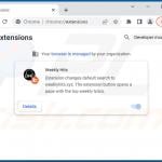 Malicious Google Chrome extension causing unwanted redirects to bing.com (Weekly Hits)