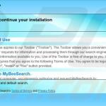 Delusive installer used to promote mybeesearch.com