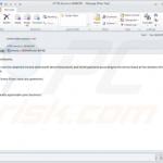 infected email attachment distributing Locky ransomware