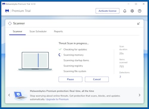 Scan your computer with Malwarebytes