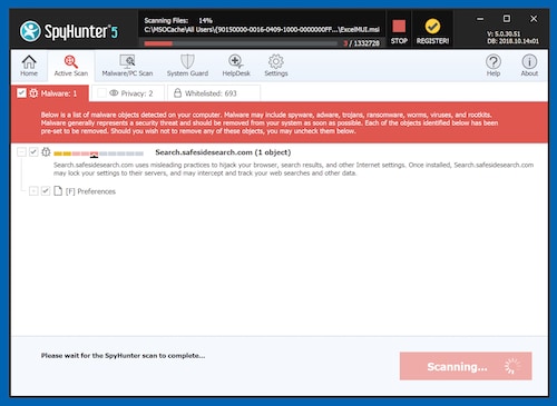 Scan your computer with spyhunter