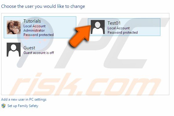 Change account to administrator step 6