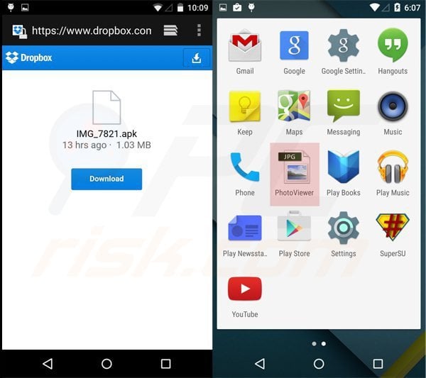 android koler ransomware spread using photoviewer fake app
