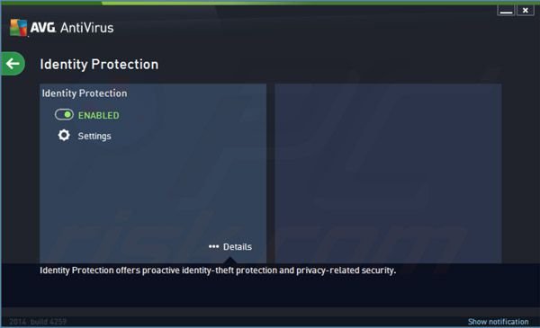 AVG Antivirus 2014 identity protection