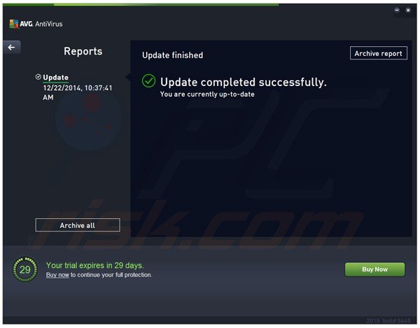 AVG Antivirus 2015 definitions update