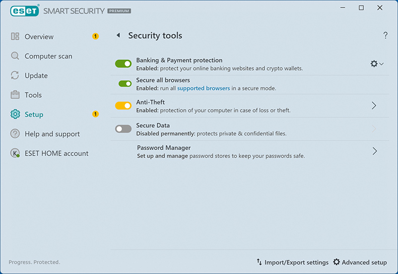 ESET NOD32 Antivirus Security Tools