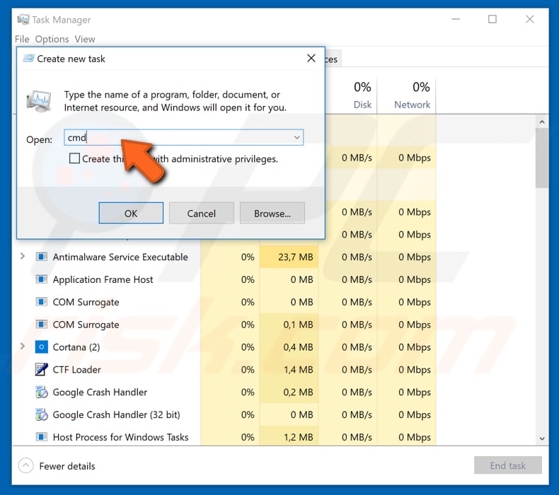 open command prompt from task manager step 3