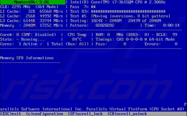 how to test your ram using memtest step 3