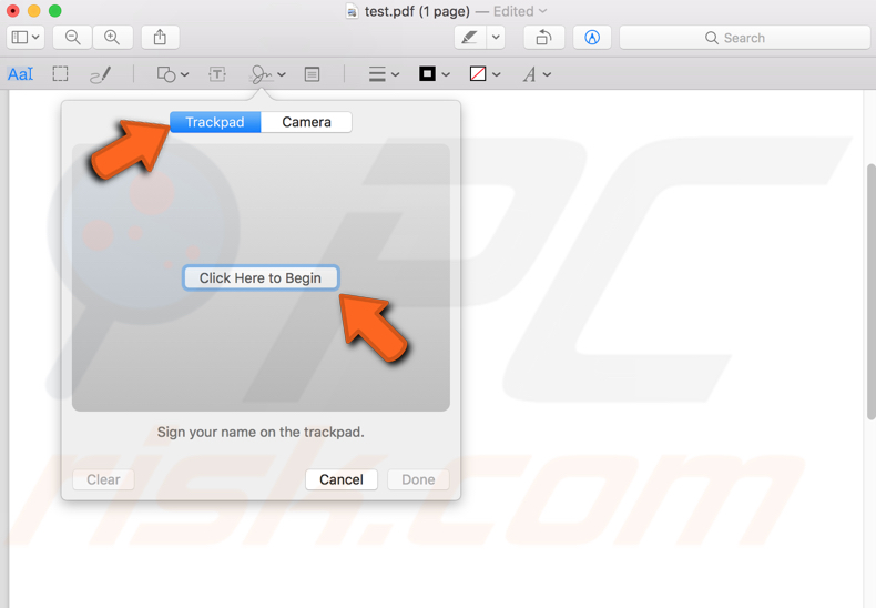 sign documents electronically on Mac step 3