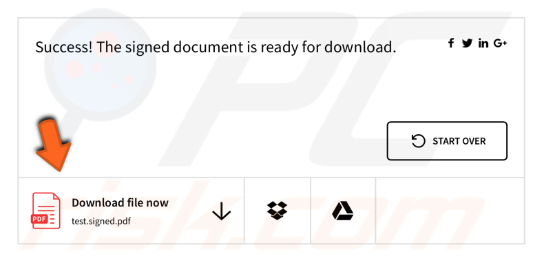 sign documents electronically online with eSign step 6