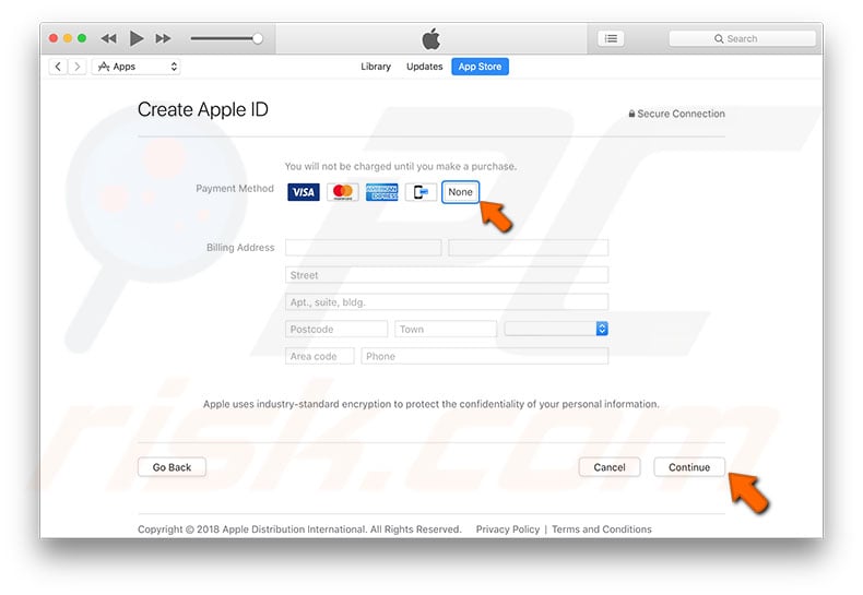 create apple account