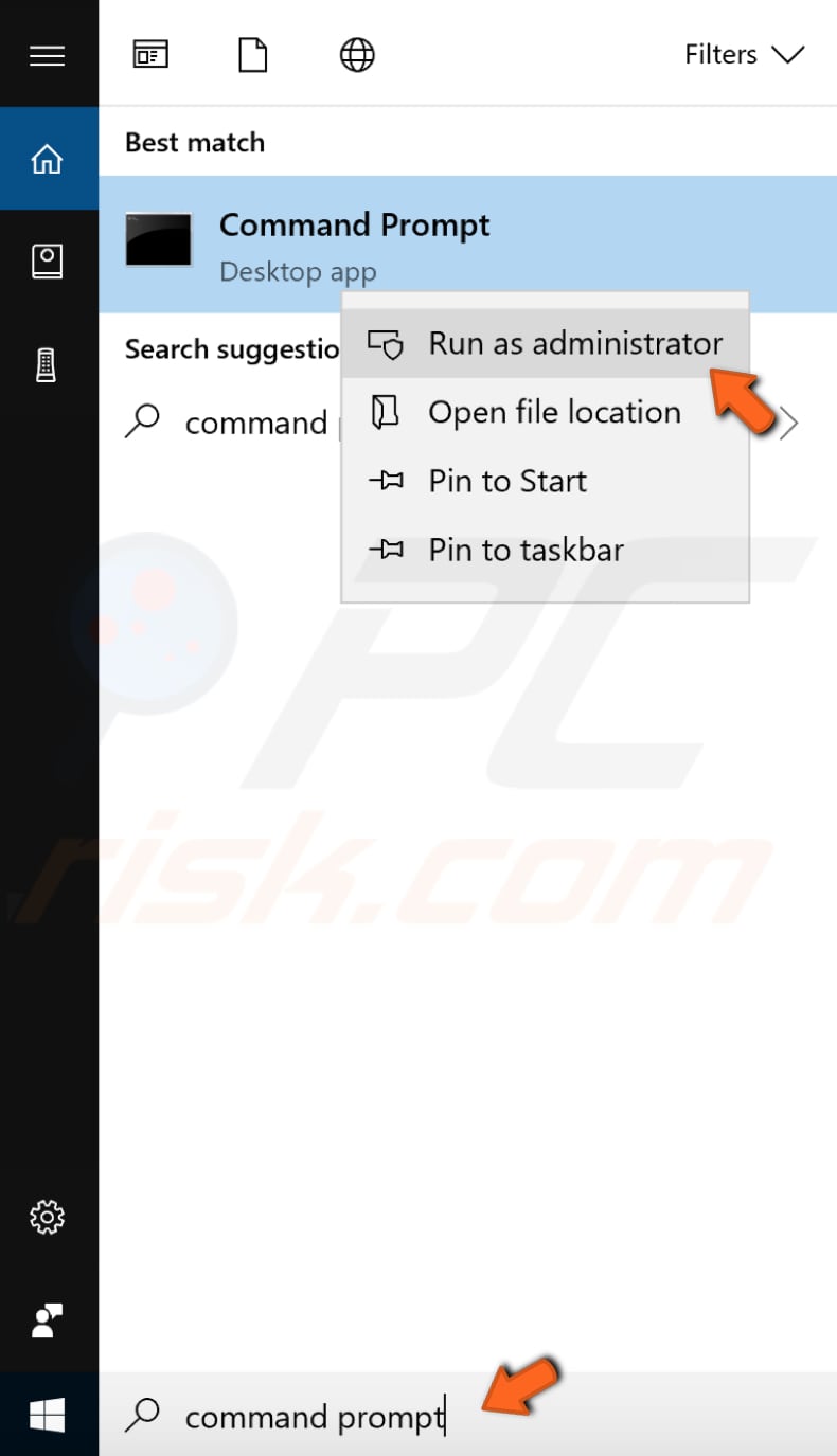 run the file using command prompt step 1