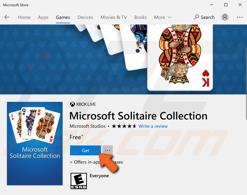 reinstall microsoft solitaire collection step 4