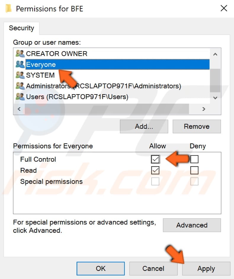 edit windows registry step 5