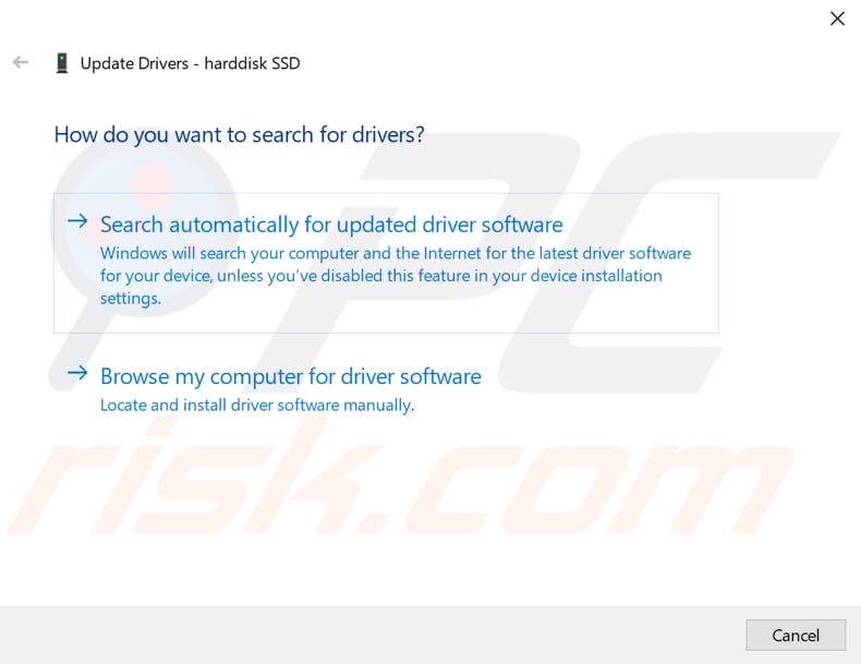 update or reinstall device driver step 3
