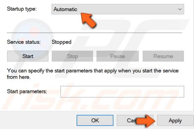 configure services step 3