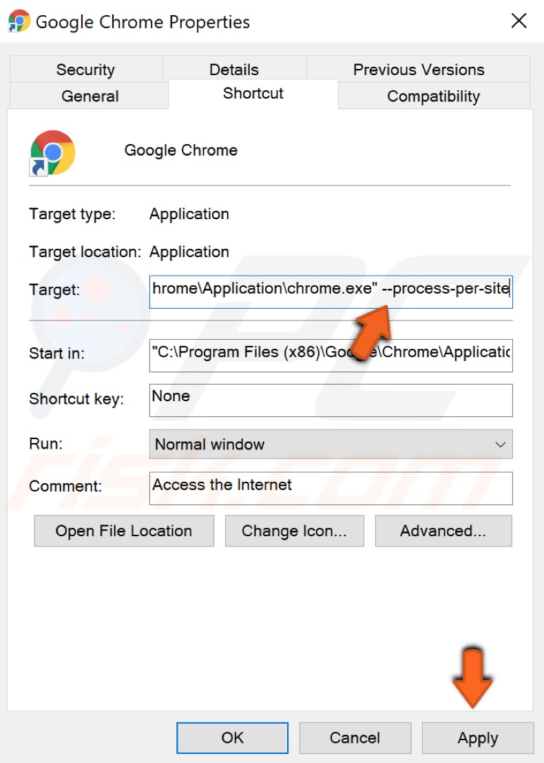 add process per site parameter 