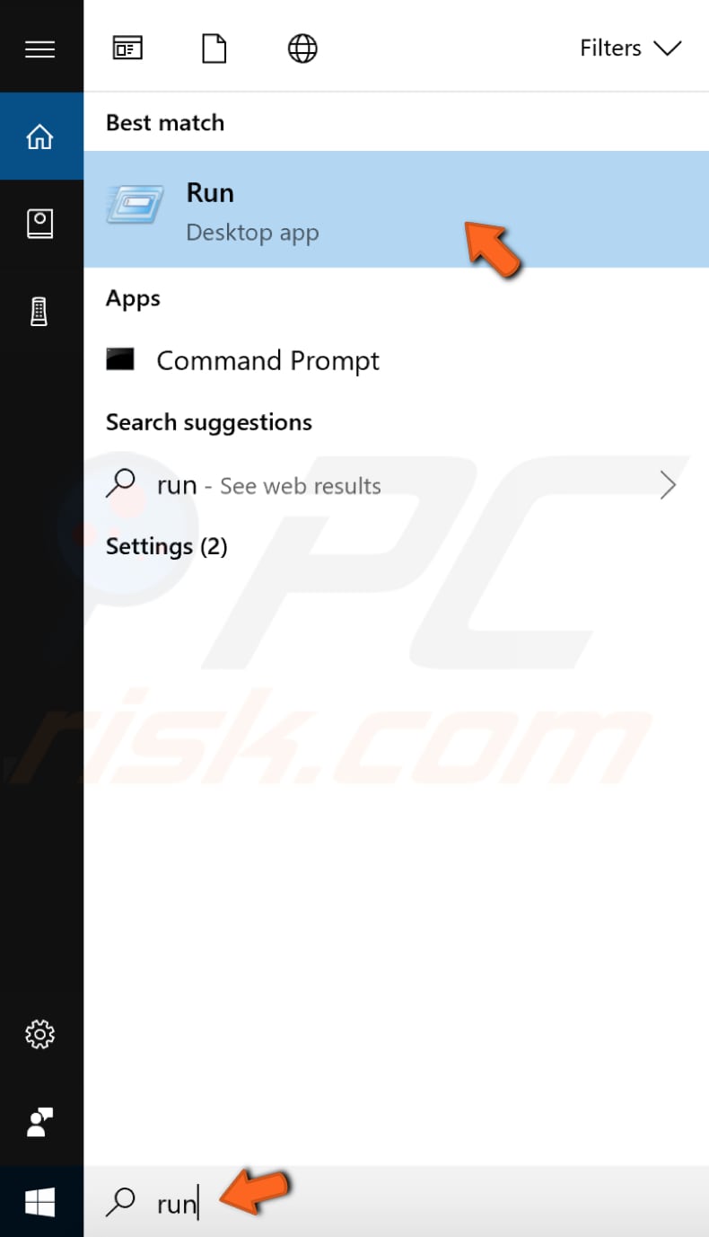 uninstall the application using registry editor and command prompt step 1