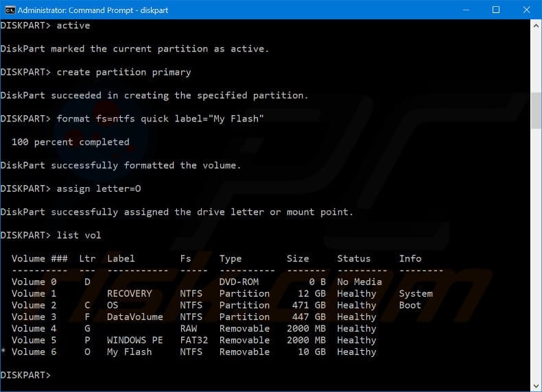 how to format usb drive in command prompt