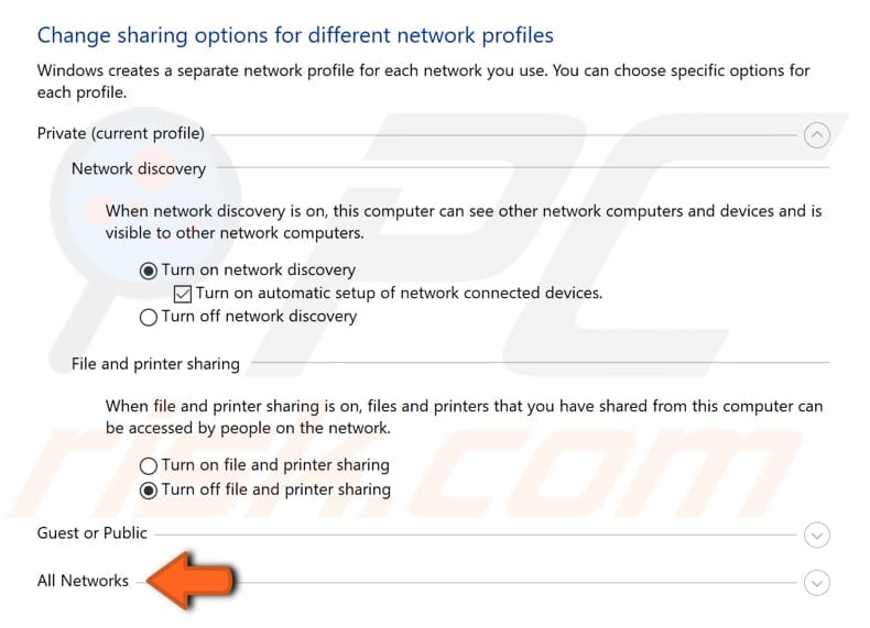 enable DLNA streaming server step 4