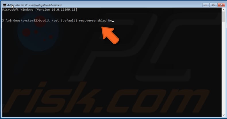 disable automatic startup repair