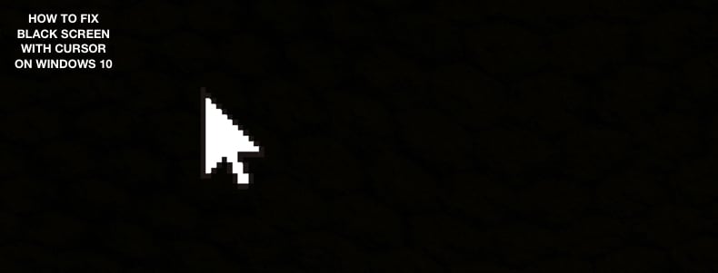 how to fix computer black screen with cursor