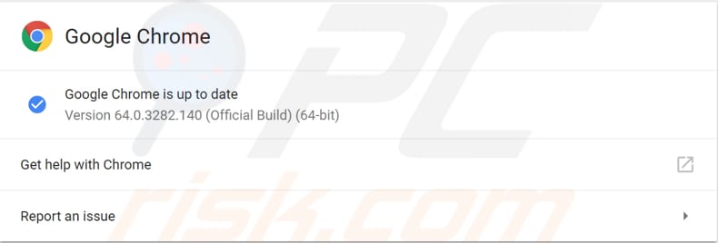 check if your google chrome is updated step 2