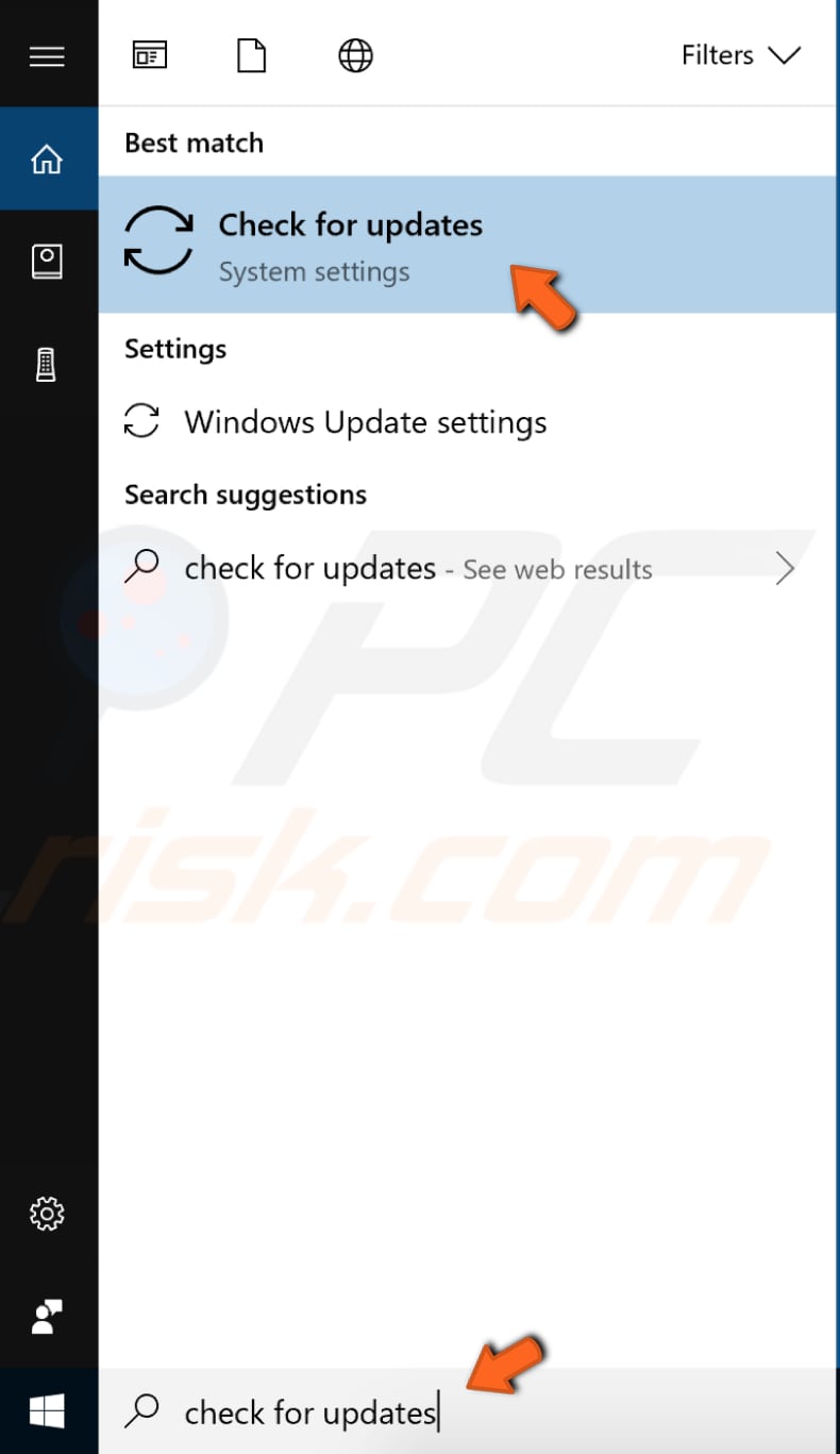 update windows step 1