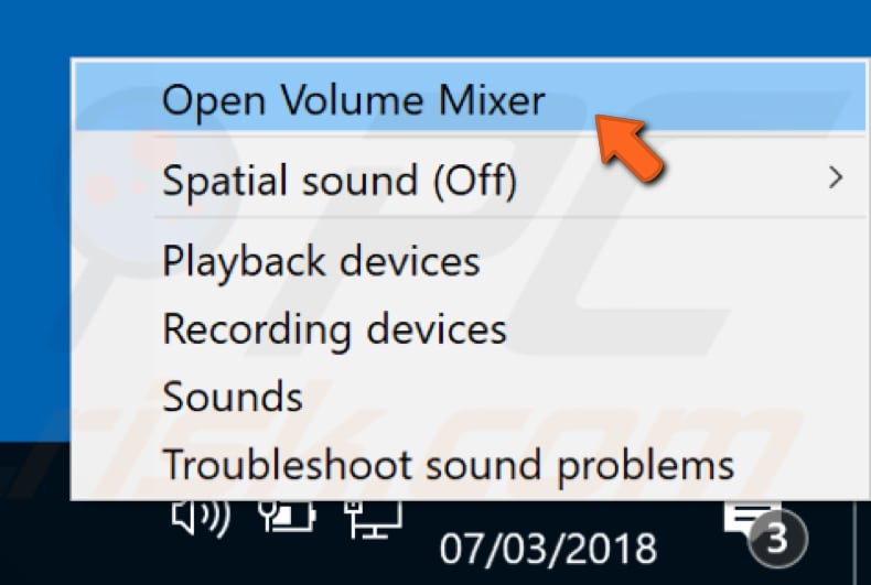 make sure that volume is not muted step 1